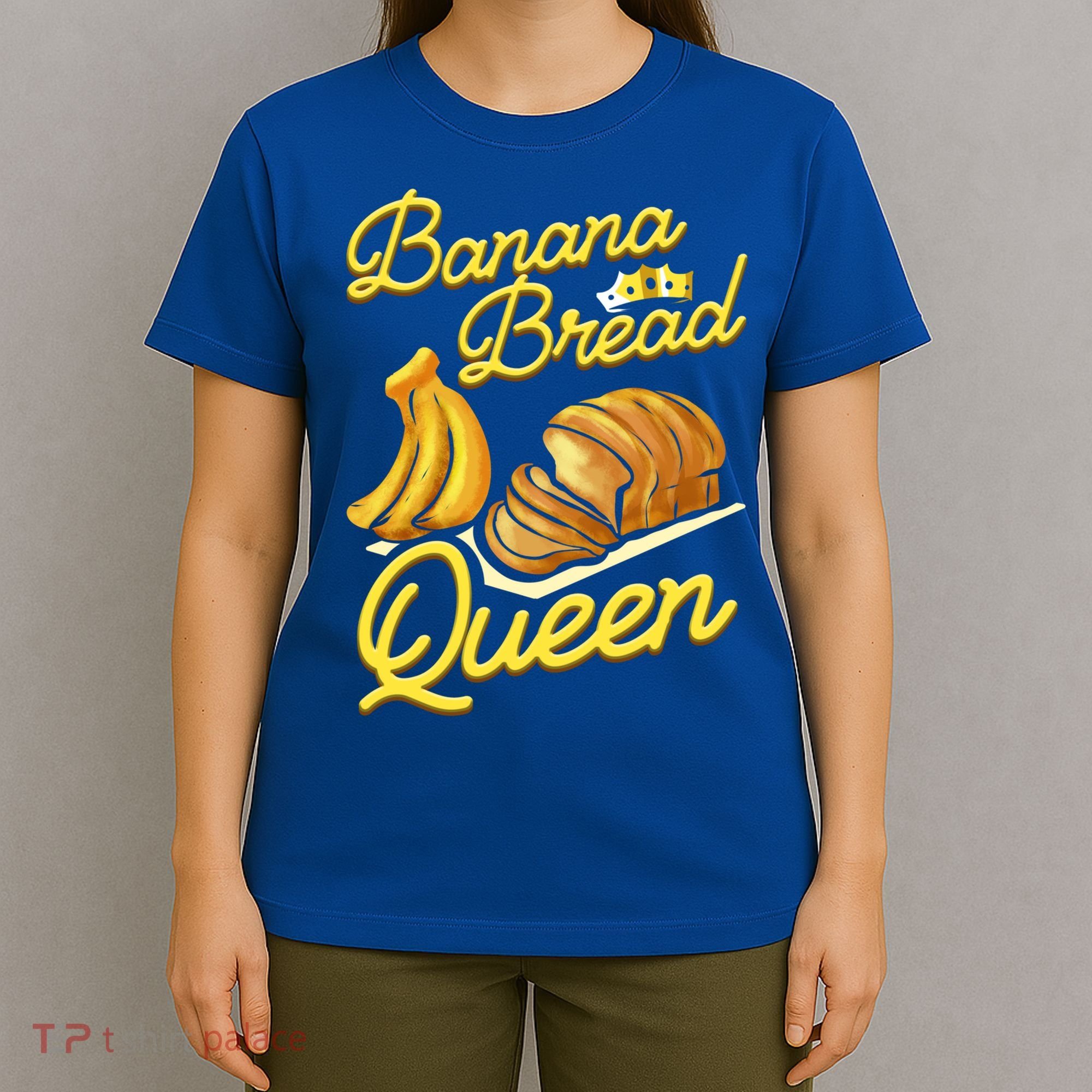 Banana Bread Queen Baking Vegan Baker Gift T-Shirt