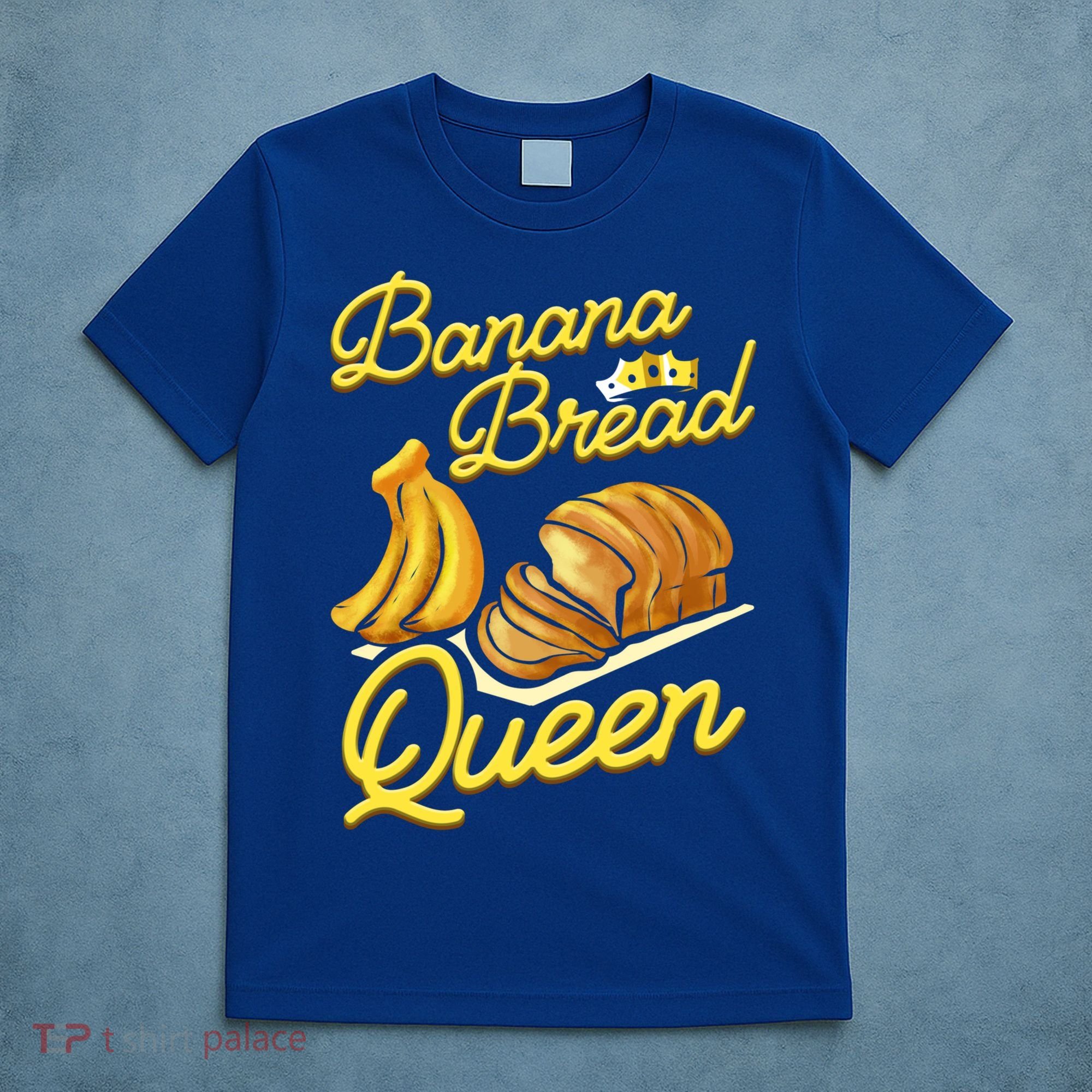 Banana Bread Queen Baking Vegan Baker Gift T-Shirt