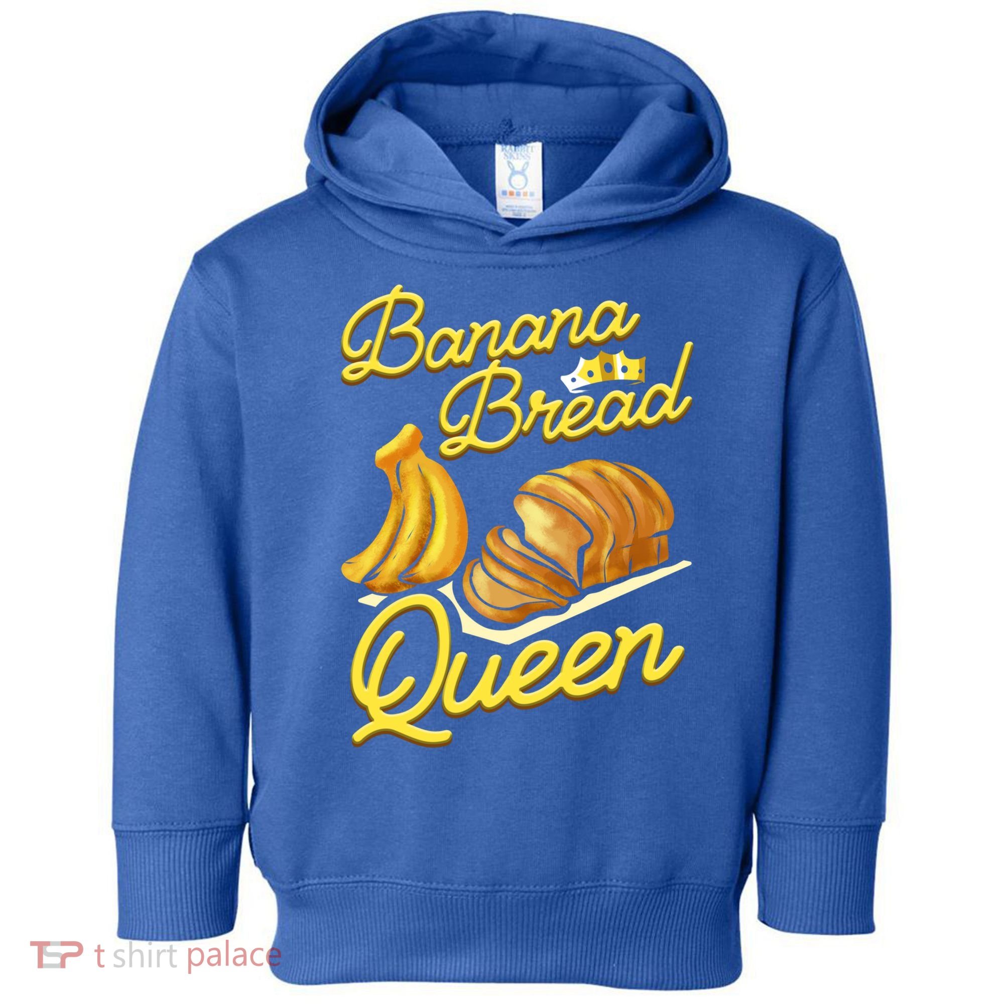 Banana Bread Queen Baking Vegan Baker Gift Toddler Hoodie