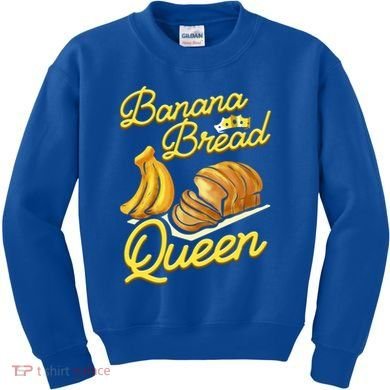 Banana Bread Queen Baking Vegan Baker Gift Kids Sweatshirt