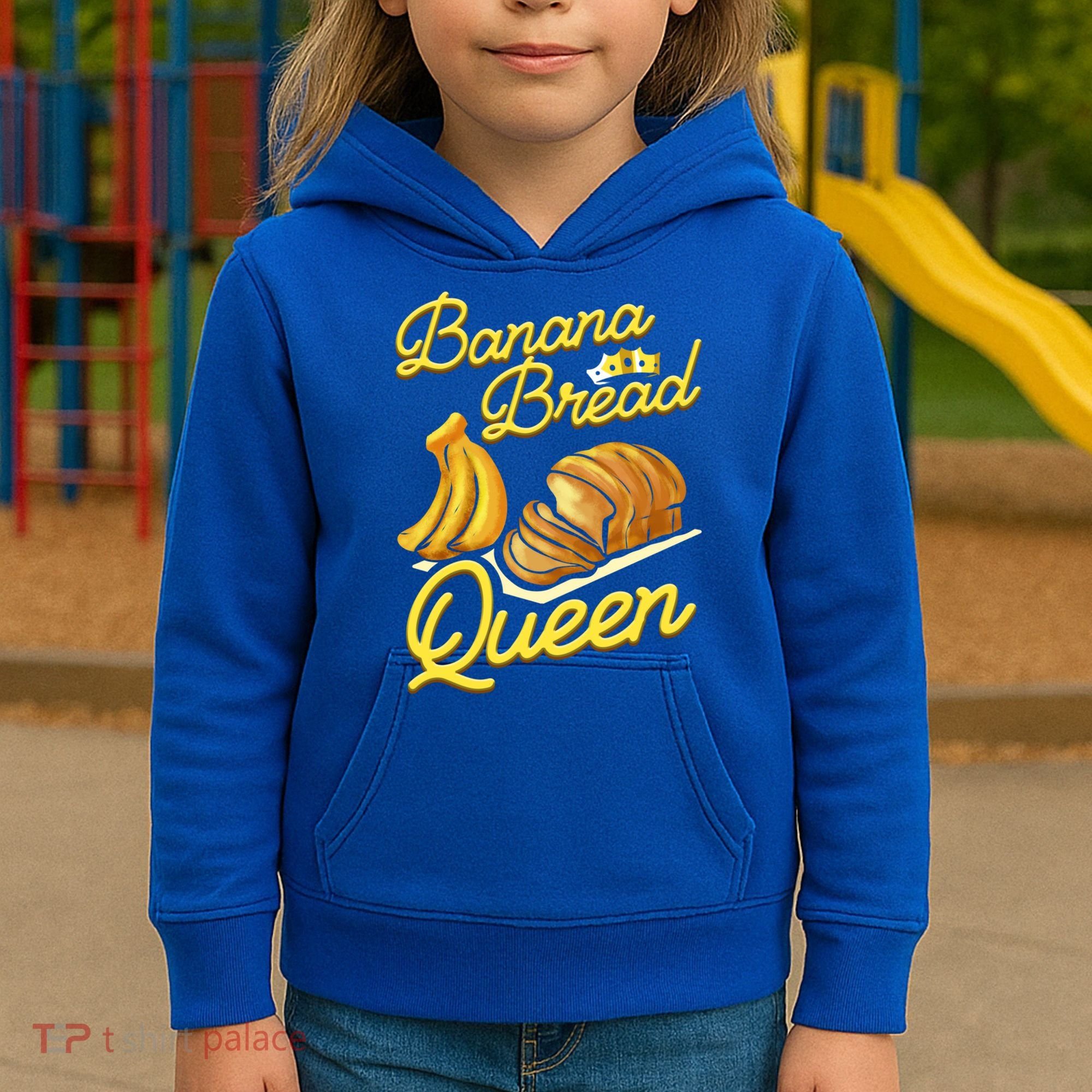Banana Bread Queen Baking Vegan Baker Gift Kids Hoodie