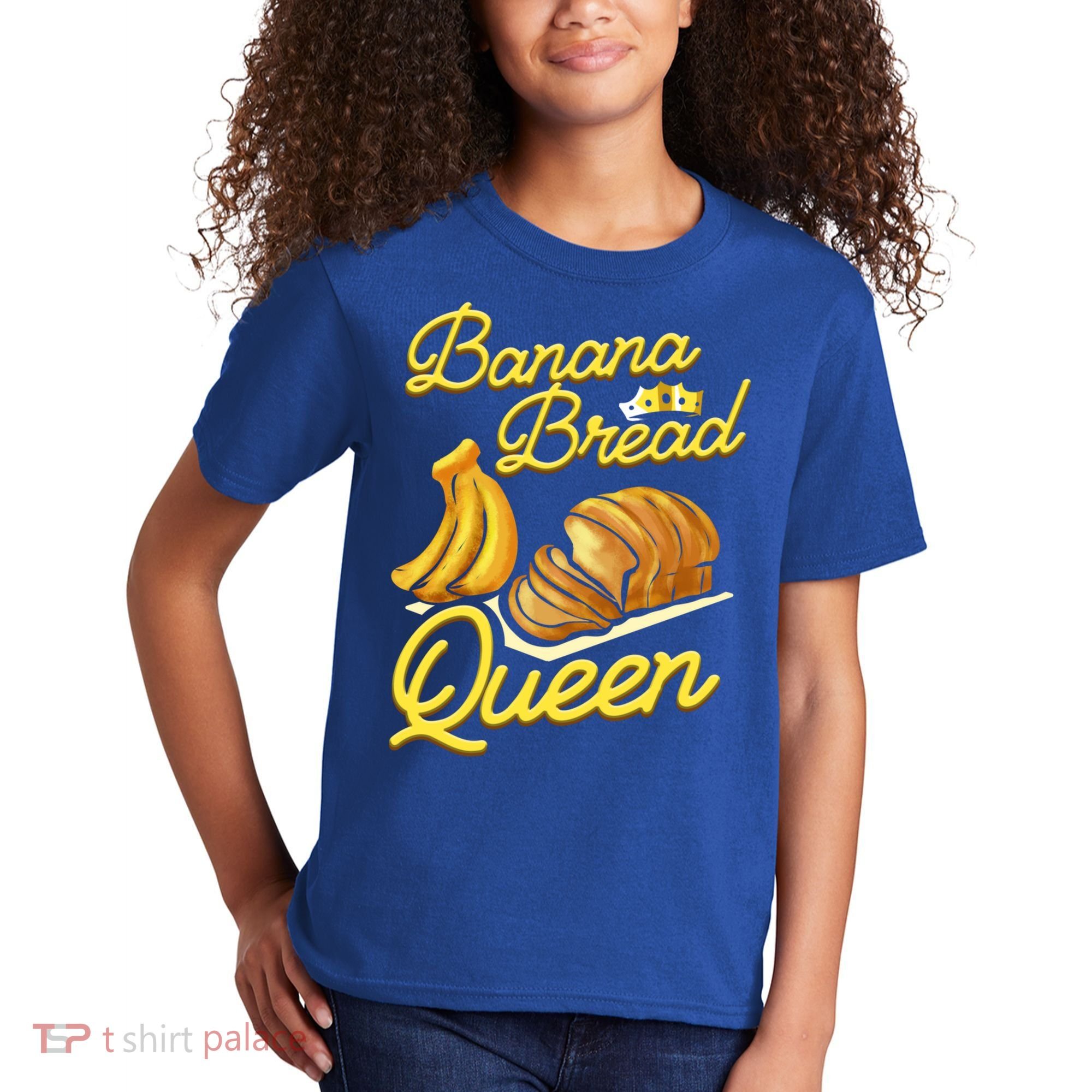 Banana Bread Queen Baking Vegan Baker Gift Kids T-Shirt