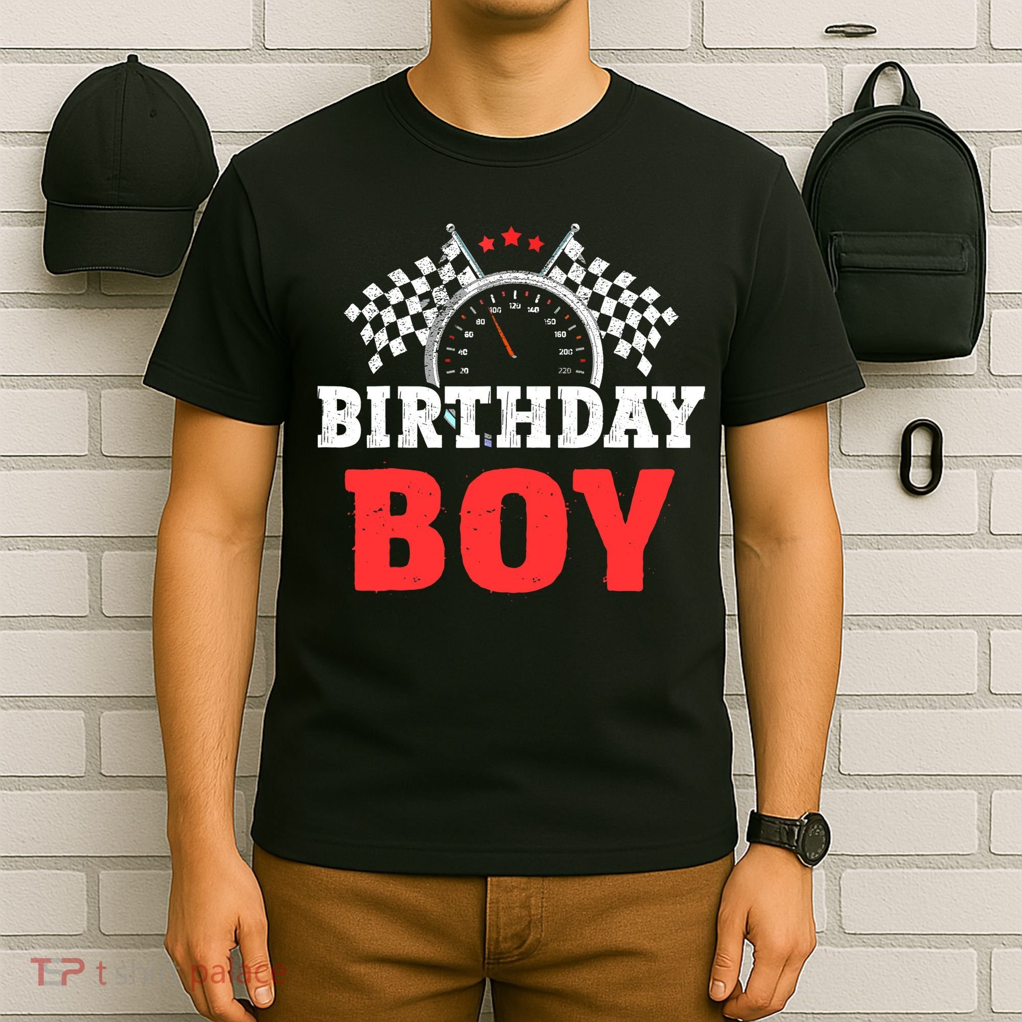 Birthday Boy Race Car Racing Car Driver Birthday Crew T-Shirt