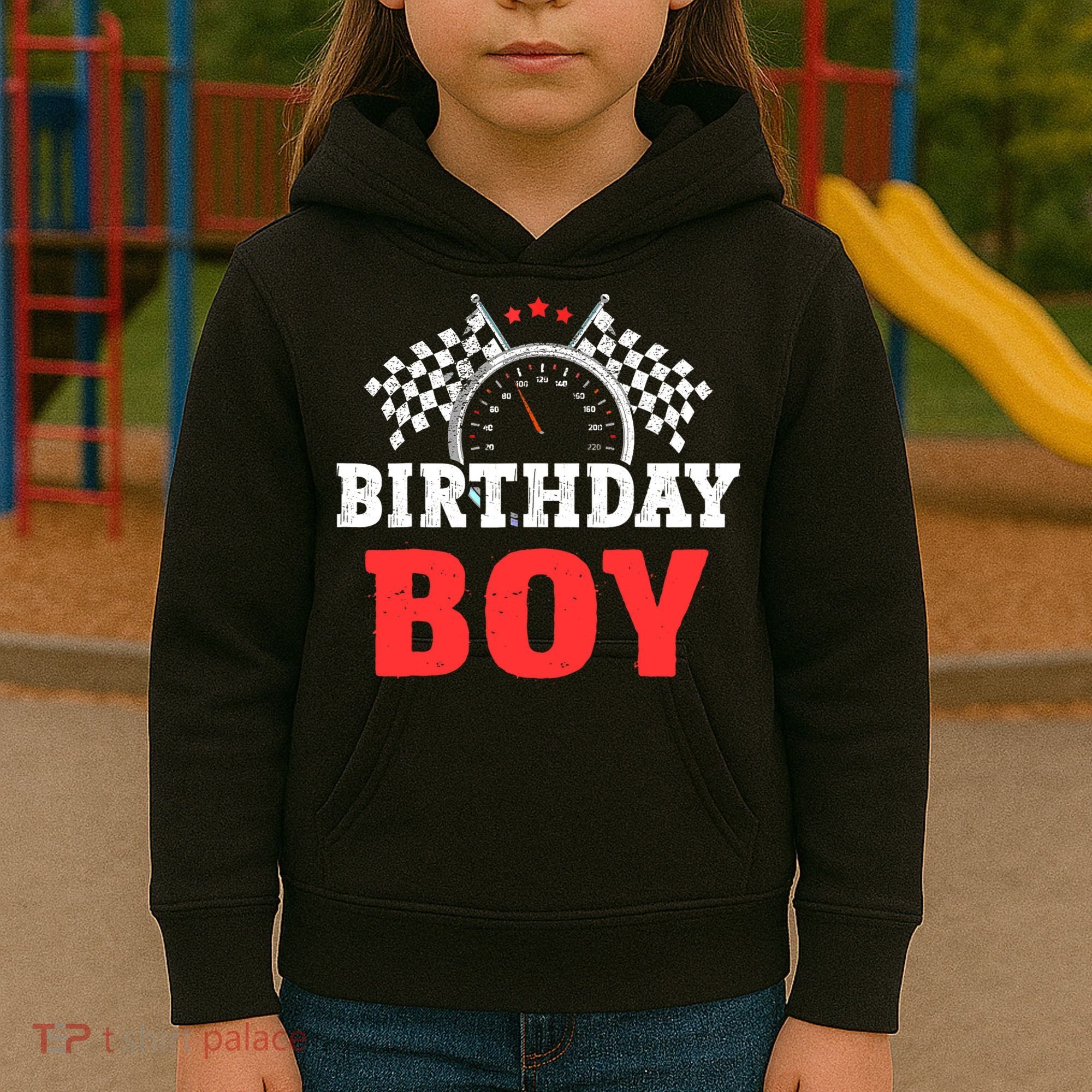 Birthday Boy Race Car Racing Car Driver Birthday Crew Kids Hoodie