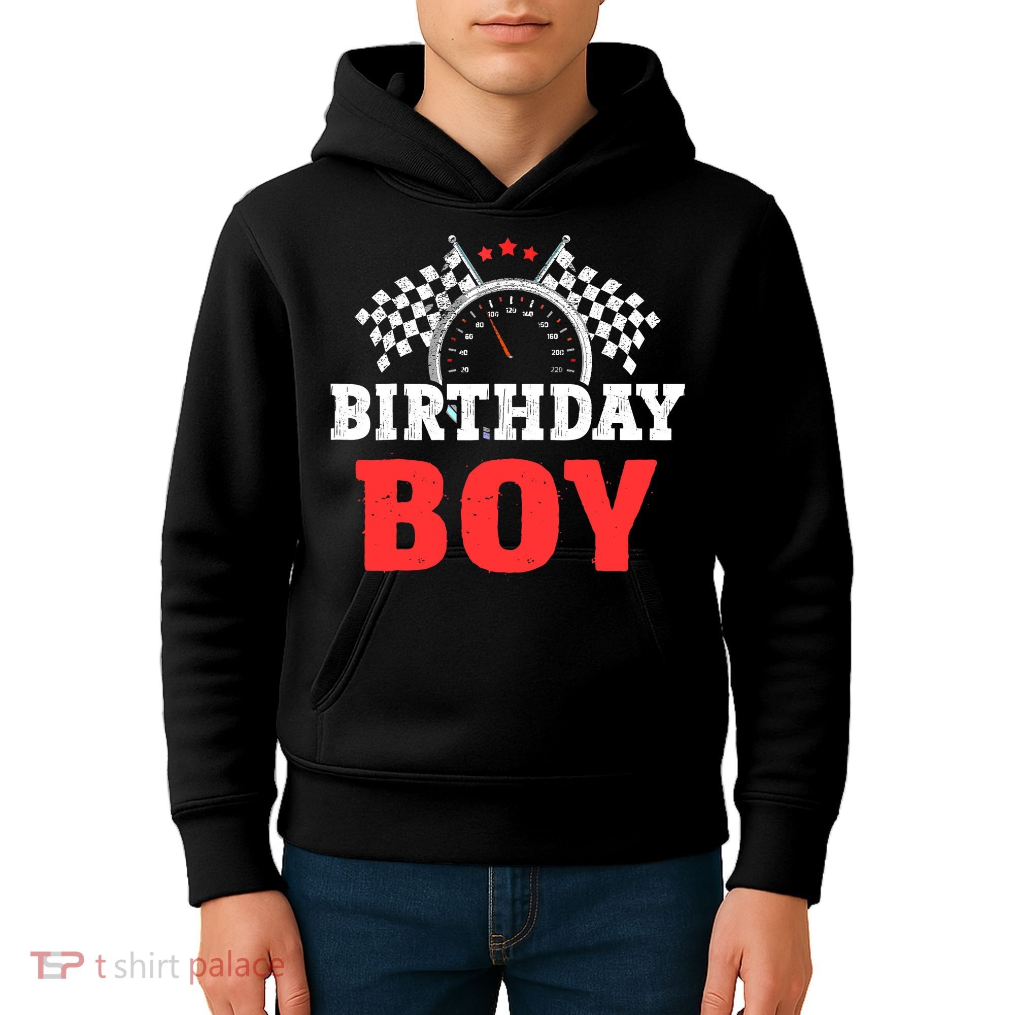 Birthday Boy Race Car Racing Car Driver Birthday Crew Kids Hoodie