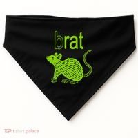 Brat B Rat Mouse Funny Apparel USA-Made Doggie Bandana thumb 0