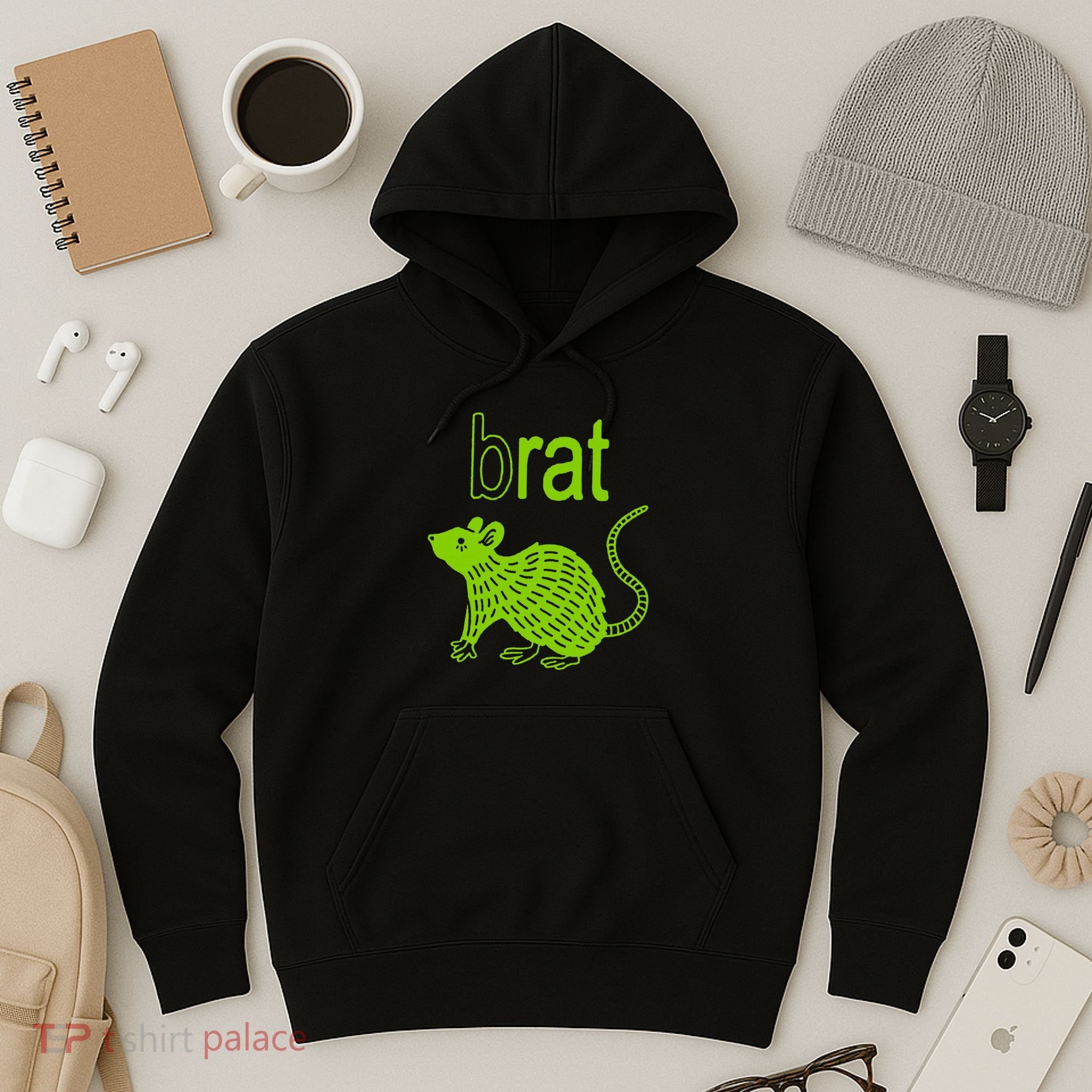 Brat B Rat Mouse Funny Apparel Hoodie