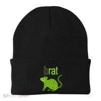 Brat B Rat Mouse Funny Apparel Beanie thumb 0