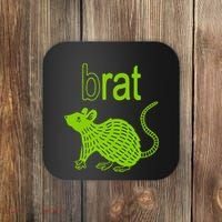 Brat B Rat Mouse Funny Apparel Coaster thumb 0
