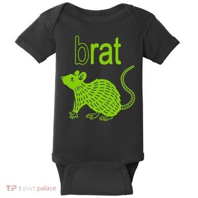 Brat B Rat Mouse Funny Apparel Baby Bodysuit