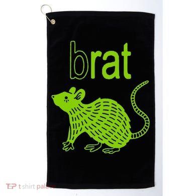 Brat B Rat Mouse Funny Apparel Golf Towel