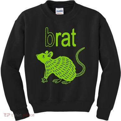 Brat B Rat Mouse Funny Apparel Kids Sweatshirt