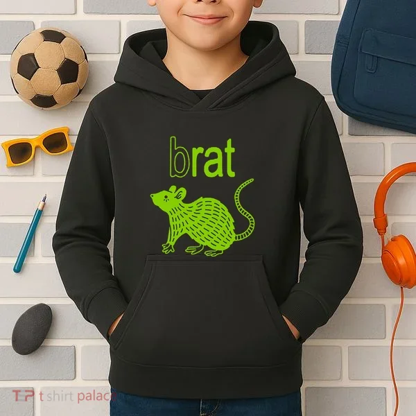 Brat B Rat Mouse Funny Apparel Kids Hoodie