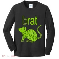 Brat B Rat Mouse Funny Apparel Kids Long Sleeve Shirt thumb 0