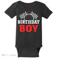 Birthday Boy Race Car Racing Car Driver Birthday Crew Baby Bodysuit thumb 0