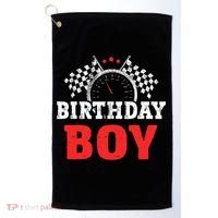 Birthday Boy Race Car Racing Car Driver Birthday Crew Golf Towel thumb 0