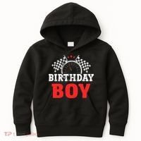 Birthday Boy Race Car Racing Car Driver Birthday Crew Kids Hoodie thumb 0