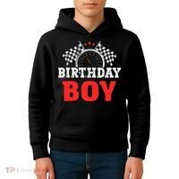 Birthday Boy Race Car Racing Car Driver Birthday Crew Kids Hoodie thumb 4
