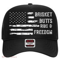Brisket Butts Ribs And Freedom BBQ American Flag Hat thumb 0
