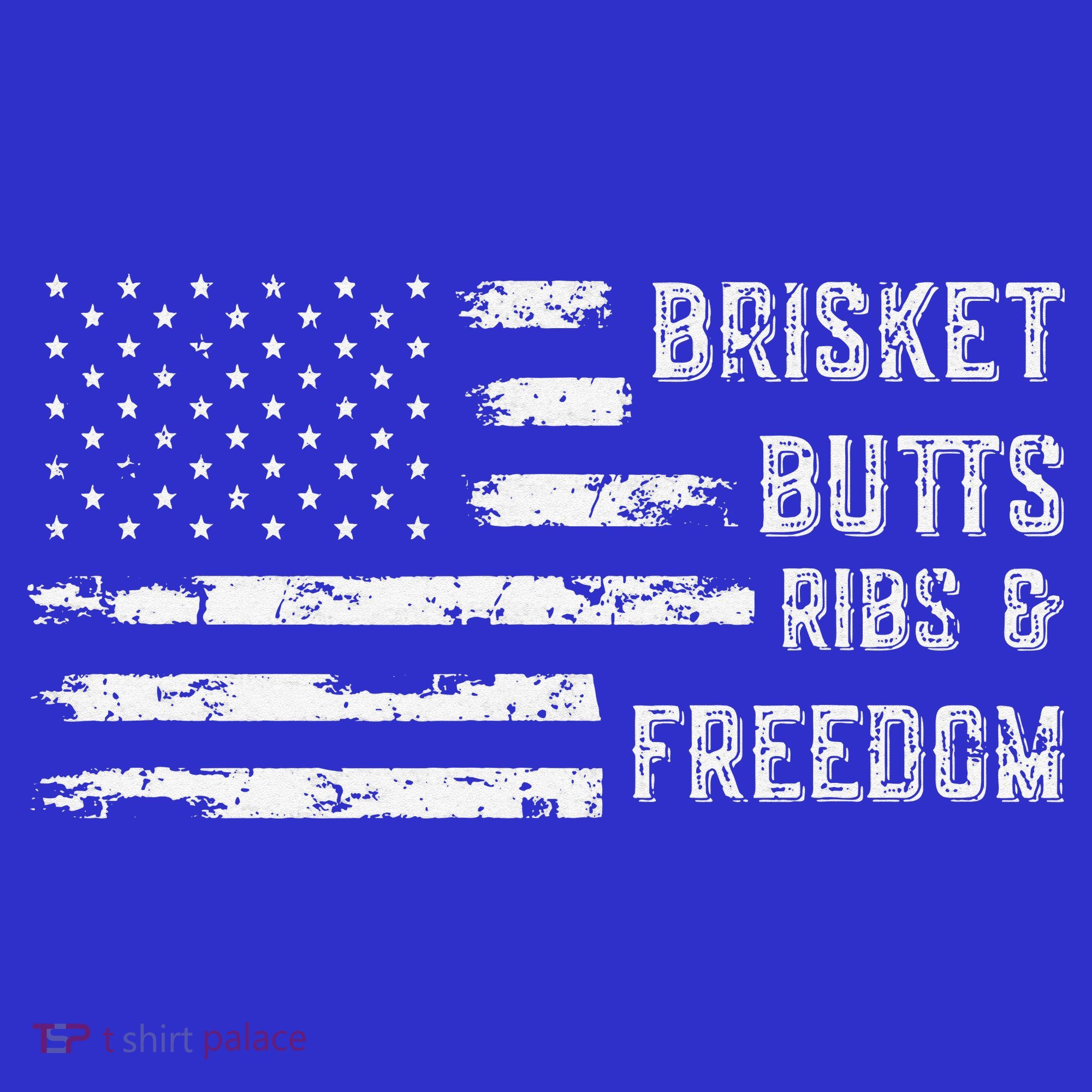 Brisket Butts Ribs And Freedom BBQ American Flag Mousepad