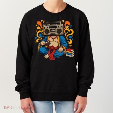 Buddha Boombox Retro Music Vibes Women's Sweatshirt