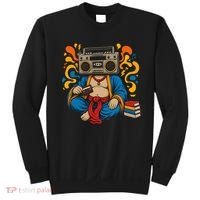 Buddha Boombox Retro Music Vibes Sweatshirt thumb 0