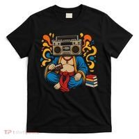 Buddha Boombox Retro Music Vibes T-Shirt thumb 0