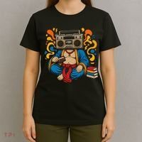 Buddha Boombox Retro Music Vibes T-Shirt thumb 4