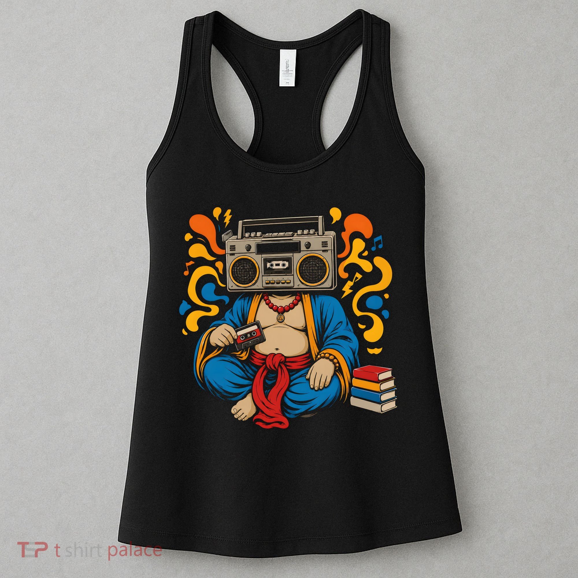 Buddha Boombox Retro Music Vibes Women's Tank Top