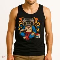 Buddha Boombox Retro Music Vibes Tank Top thumb 3