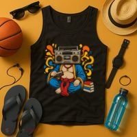 Buddha Boombox Retro Music Vibes Tank Top thumb 4