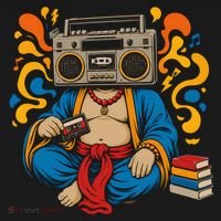 Buddha Boombox Retro Music Vibes Visor thumb 3