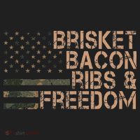 Brisket Bacon Ribs & Freedom Grill Bbq Funny Meat Smoking Hat thumb 2