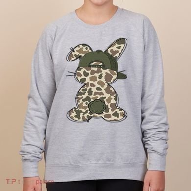Boy Bunny Rabbit Duck Camo Camouflage Hat Ball Cap Easter Women's Sweatshirt