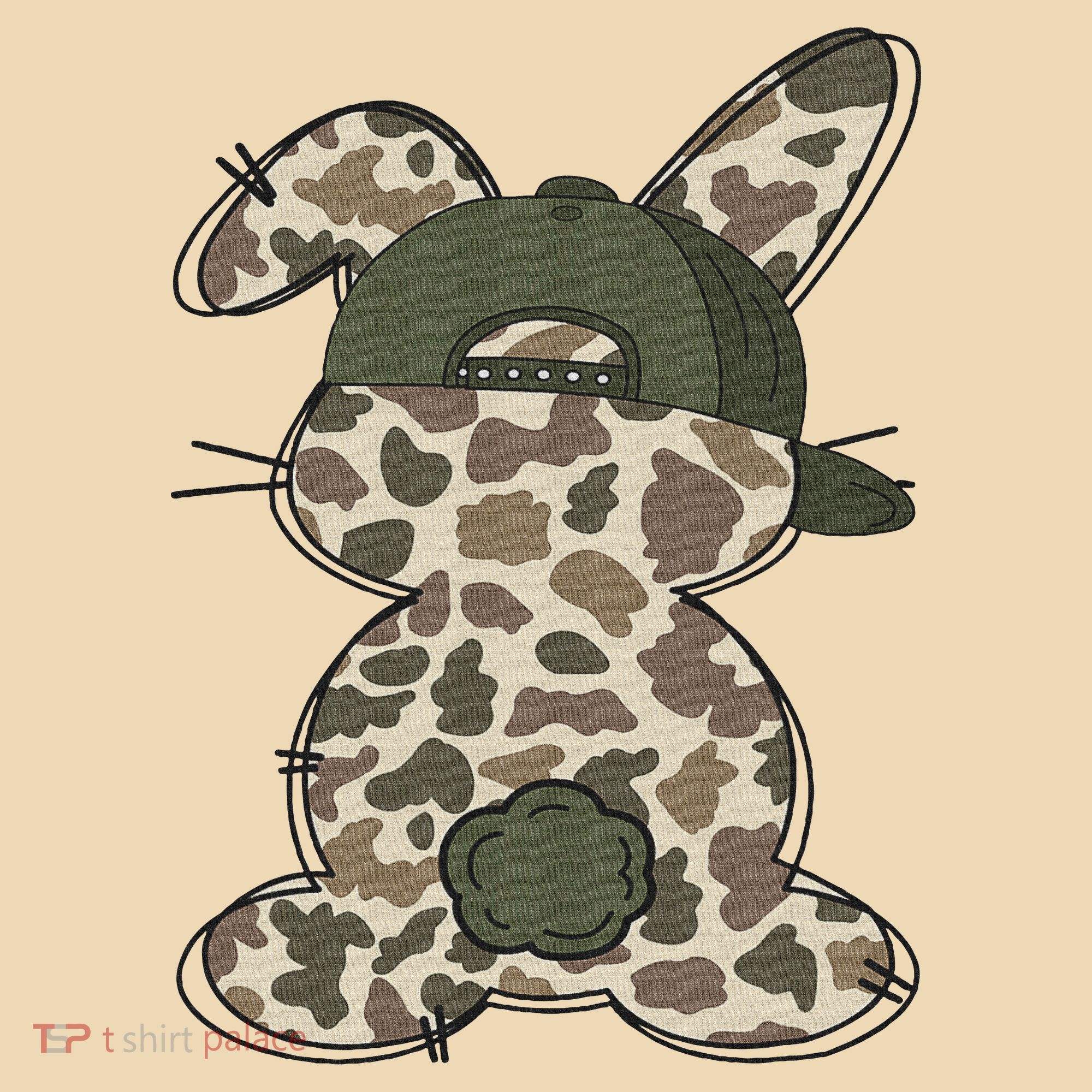 Boy Bunny Rabbit Duck Camo Camouflage Hat Ball Cap Easter Tote Bag