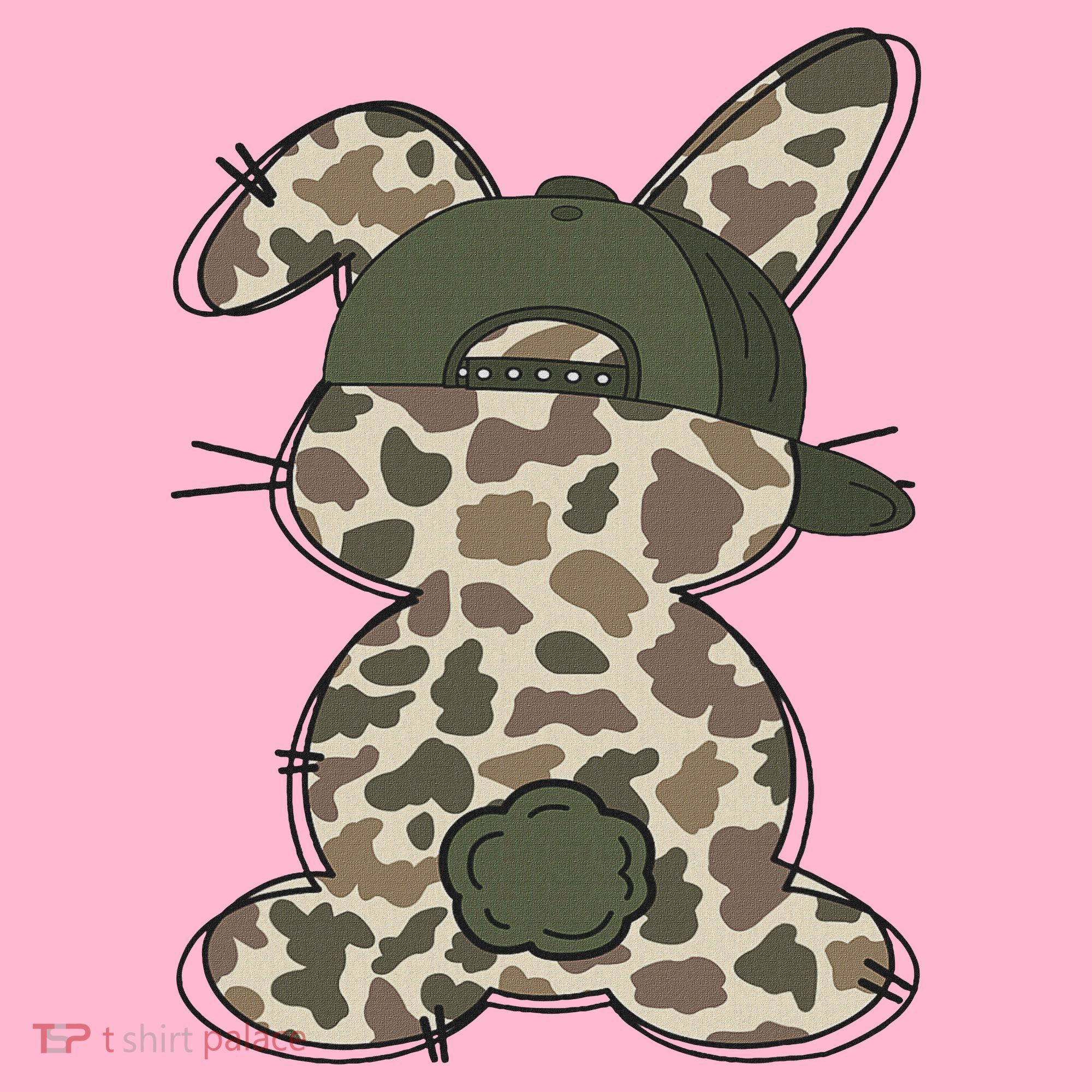 Boy Bunny Rabbit Duck Camo Camouflage Hat Ball Cap Easter Coaster