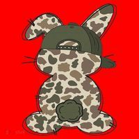 Boy Bunny Rabbit Duck Camo Camouflage Hat Ball Cap Easter Santa Hat thumb 1