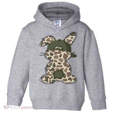 Boy Bunny Rabbit Duck Camo Camouflage Hat Ball Cap Easter Toddler Hoodie