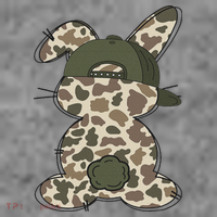 Boy Bunny Rabbit Duck Camo Camouflage Hat Ball Cap Easter Toddler Hoodie thumb 2