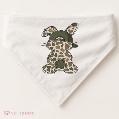 Boy Bunny Rabbit Duck Camo Camouflage Hat Ball Cap Easter USA-Made Doggie Bandana