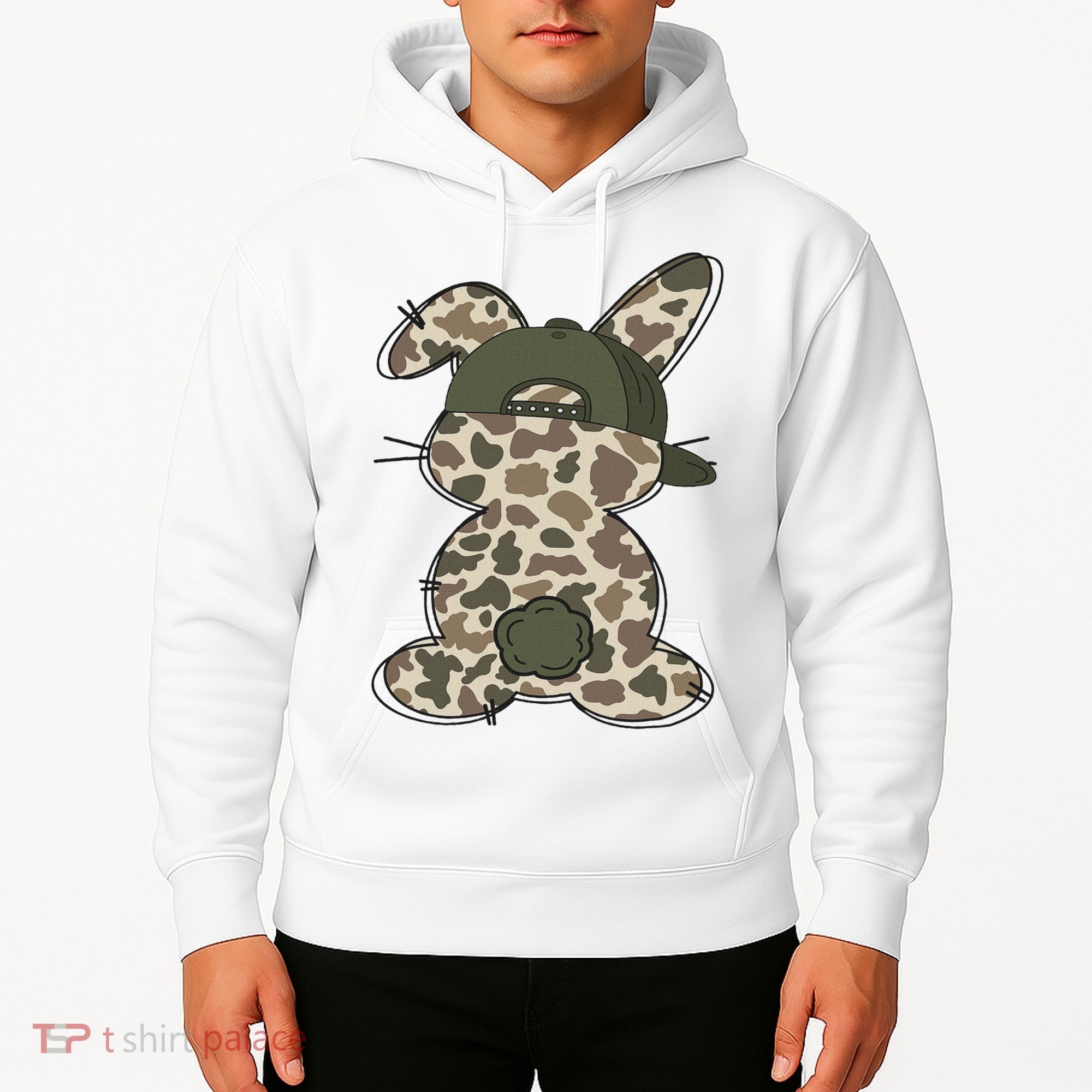 Boy Bunny Rabbit Duck Camo Camouflage Hat Ball Cap Easter Hoodie