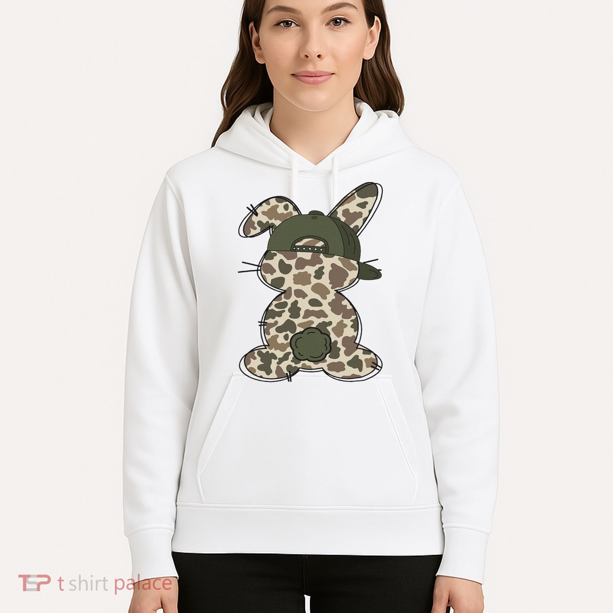Boy Bunny Rabbit Duck Camo Camouflage Hat Ball Cap Easter Hoodie