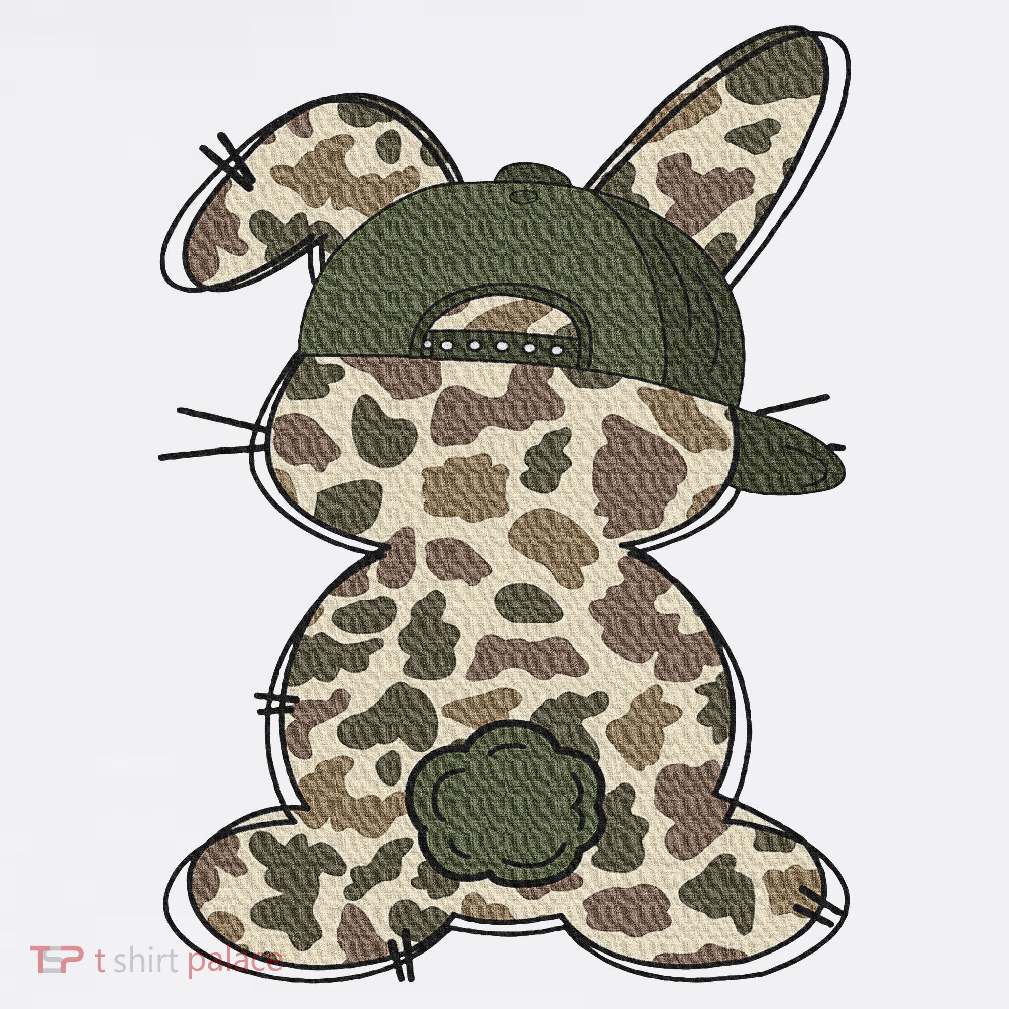 Boy Bunny Rabbit Duck Camo Camouflage Hat Ball Cap Easter Hoodie