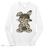 Boy Bunny Rabbit Duck Camo Camouflage Hat Ball Cap Easter Long Sleeve Shirt thumb 0