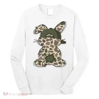 Boy Bunny Rabbit Duck Camo Camouflage Hat Ball Cap Easter Long Sleeve Shirt thumb 0