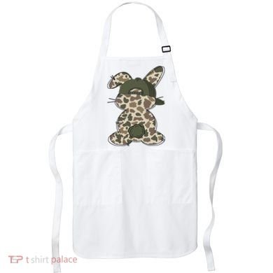 Boy Bunny Rabbit Duck Camo Camouflage Hat Ball Cap Easter Apron