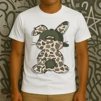 Boy Bunny Rabbit Duck Camo Camouflage Hat Ball Cap Easter T-Shirt thumb 3