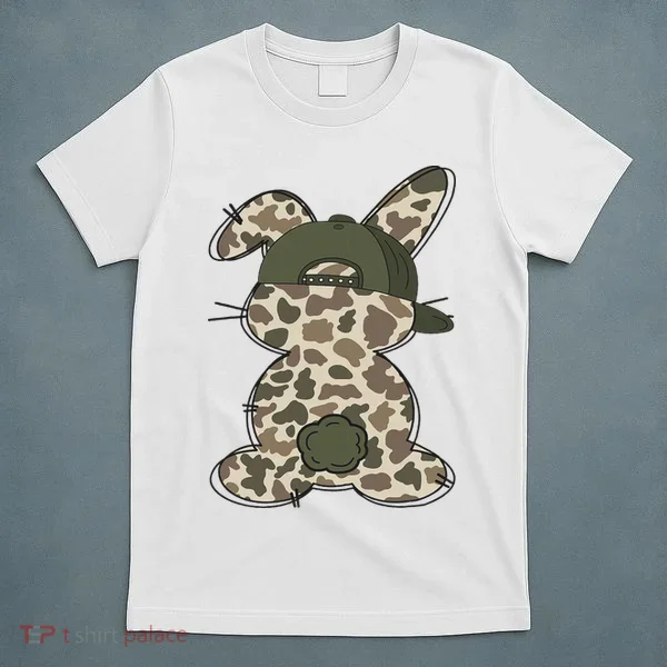 Boy Bunny Rabbit Duck Camo Camouflage Hat Ball Cap Easter T-Shirt