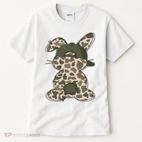 Boy Bunny Rabbit Duck Camo Camouflage Hat Ball Cap Easter Tall T-Shirt thumb 0