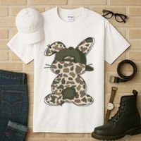 Boy Bunny Rabbit Duck Camo Camouflage Hat Ball Cap Easter Tall T-Shirt thumb 3